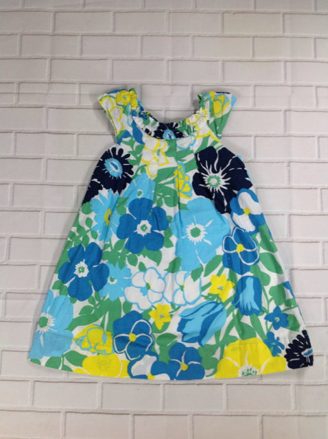 Cherokee Blue Print Floral Dress