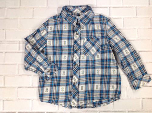 Cherokee Blue Print Top