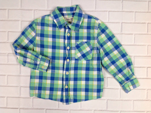 Cherokee Green & Blue Top