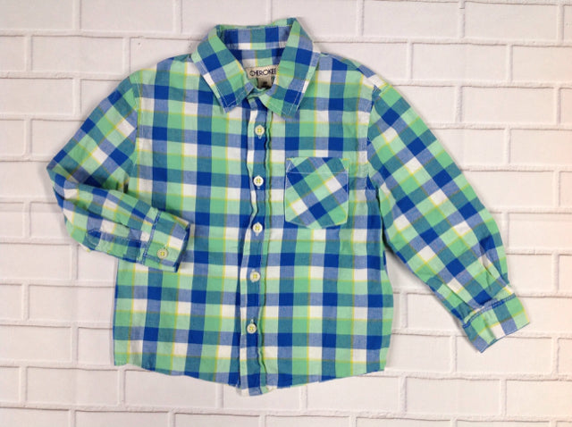 Cherokee Green & Blue Top