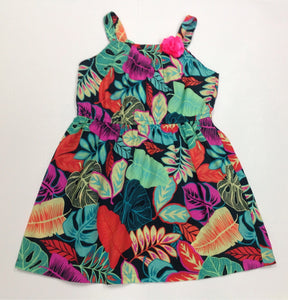 Cherokee Green & Pink SAFARI Dress