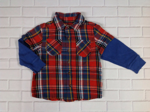 Cherokee Orange & Blue Top
