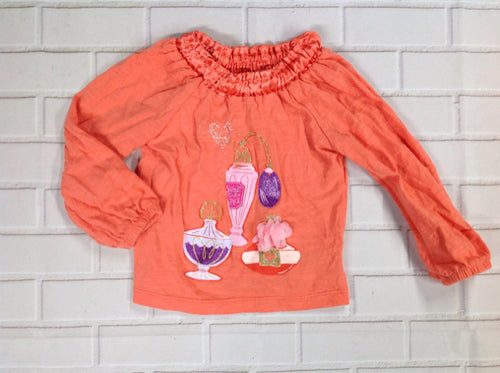 Cherokee Orange Print Top