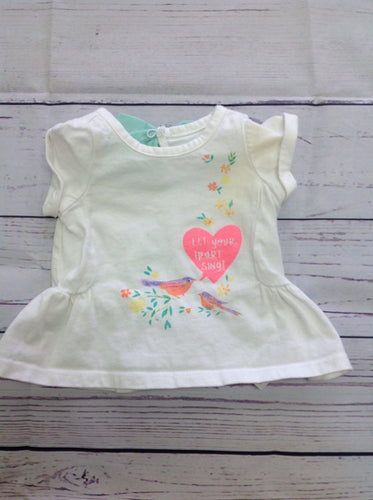 Cherokee White Print Top