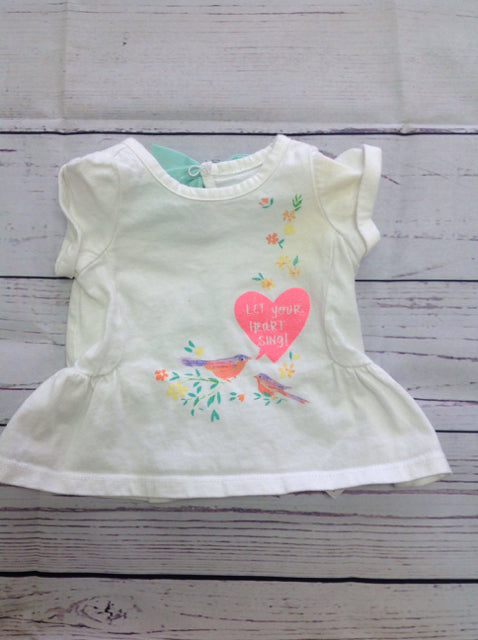 Cherokee White Print Top