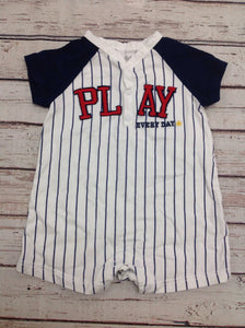 Child of Mine Blue & White One Piece
