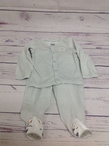 Child of Mine GRAY & WHITE 2 PC Outfit