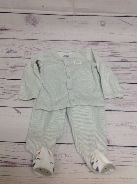 Child of Mine GRAY & WHITE 2 PC Outfit