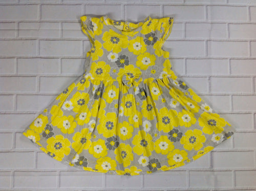 Child of Mine Gray & Yellow Dress