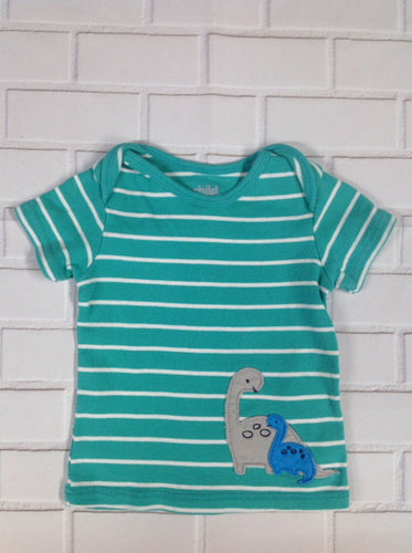 Child of Mine Green & White Dinosaur T-Shirt