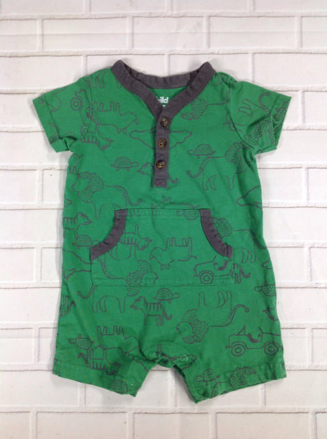 Child of Mine Green Print One Piece