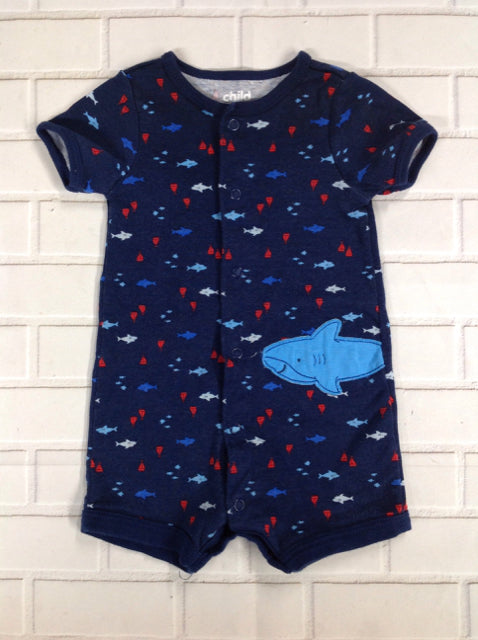 Child of Mine Navy Print One Piece