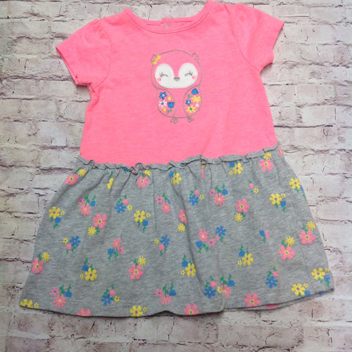 Child of Mine Pink & Gray Dress