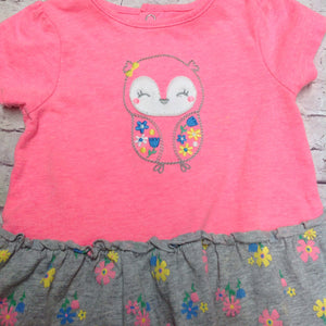 Child of Mine Pink & Gray Dress