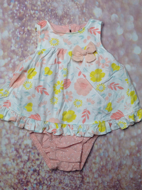 Child of Mine WHITE & PEACH One Piece