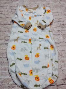 Child of Mine White & Brown Sleep Sack