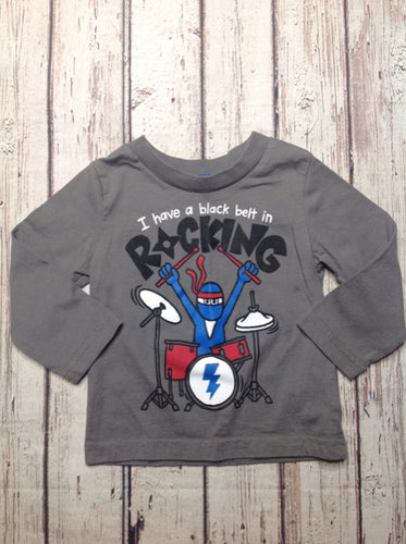 Circo Gray & Black Top