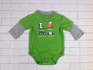 Circo Green Print Top
