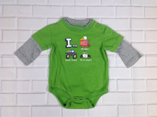 Circo Green Print Top