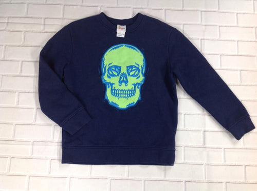 Circo Navy Print Skull Sweatshirt