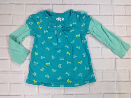 Circo TEAL PRINT Top
