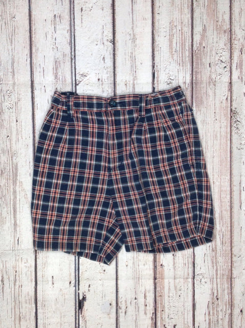 Class Club BLUE & PEACH Checkered Shorts
