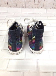 Converse Black Print Sneakers