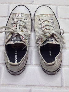 Converse Off-White & Gold Sneakers Size 6
