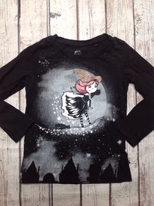 Cool Club Black Print Witch Top