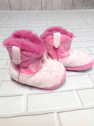 Cowboy Kickers PINK PRINT Slippers