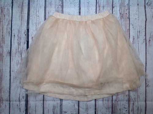 Crew Cuts Cream & Gold Skirt