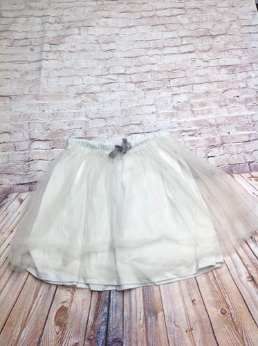 Crew Cuts Off-White & Gray Skirt