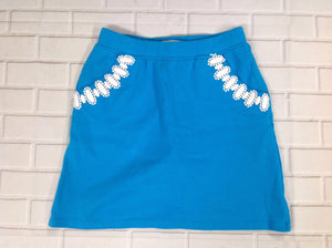 Crown & Ivy Blue & White Skort