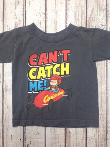 Curious George GRAY PRINT Top