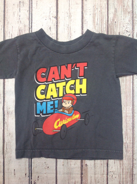 Curious George GRAY PRINT Top