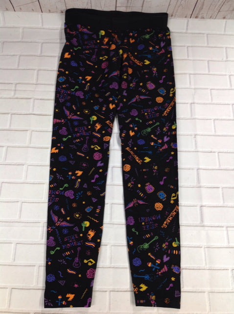 D. SIGNED Black Print Leggings