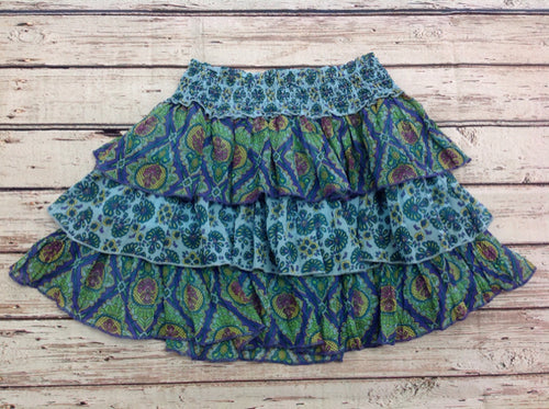 D. SIGNED Blue Print Skirt