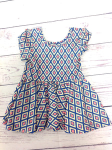 DOT DOT SMILE Red & Blue Dress