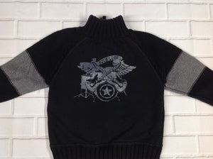DRIVING FORCE Black & Gray Top