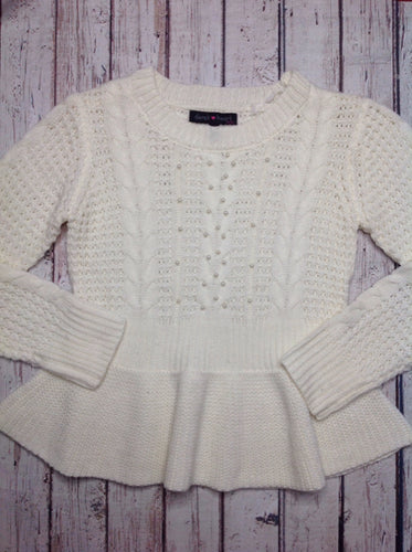 Derek Heart Cream Sweater