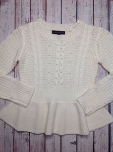 Derek Heart Cream Sweater