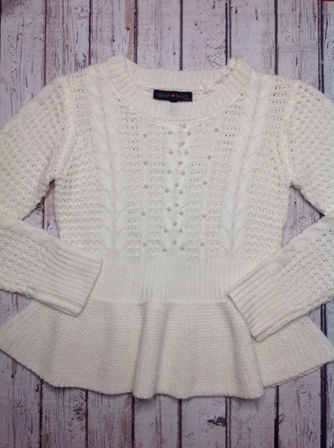 Derek Heart Cream Sweater