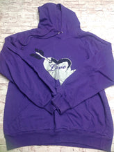 Derek Heart PURPLE & SILVER Top
