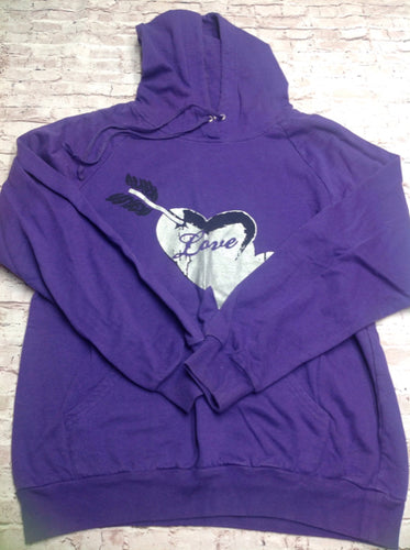 Derek Heart PURPLE & SILVER Top