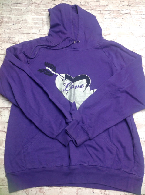 Derek Heart PURPLE & SILVER Top
