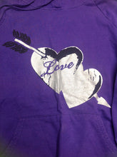 Derek Heart PURPLE & SILVER Top