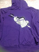 Derek Heart PURPLE & SILVER Top