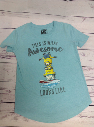 Despicable Me Blue Print Top