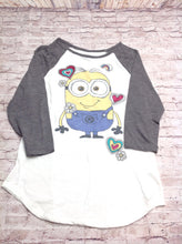 Despicable Me White & Gray Top