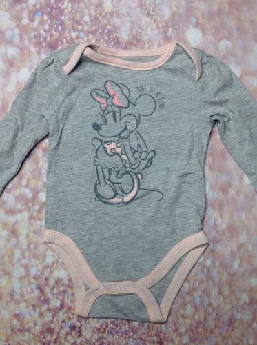 Disney Baby Gray & Pink Top